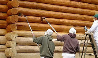 Log Home Staining Services 866-922-7754