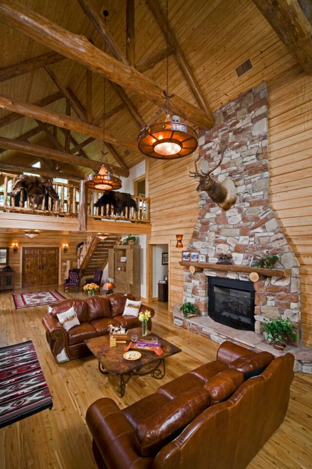 Cypress log home