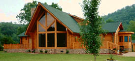 Cypress log home By Bill Mathews of Florida